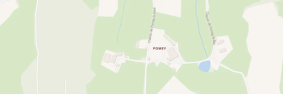 Plan du 300 Che de Pomey le Haut à Ozolles