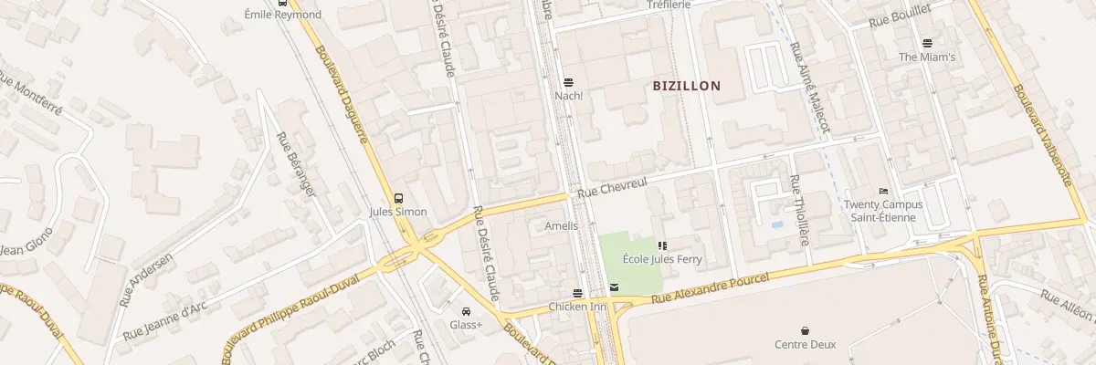 Plan du 74 Rue du Onze Novembre à Saint-Étienne