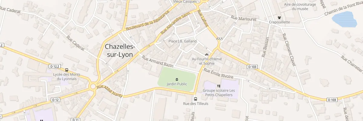 Plan du 17 Rue Armand Bazin à Chazelles-sur-Lyon