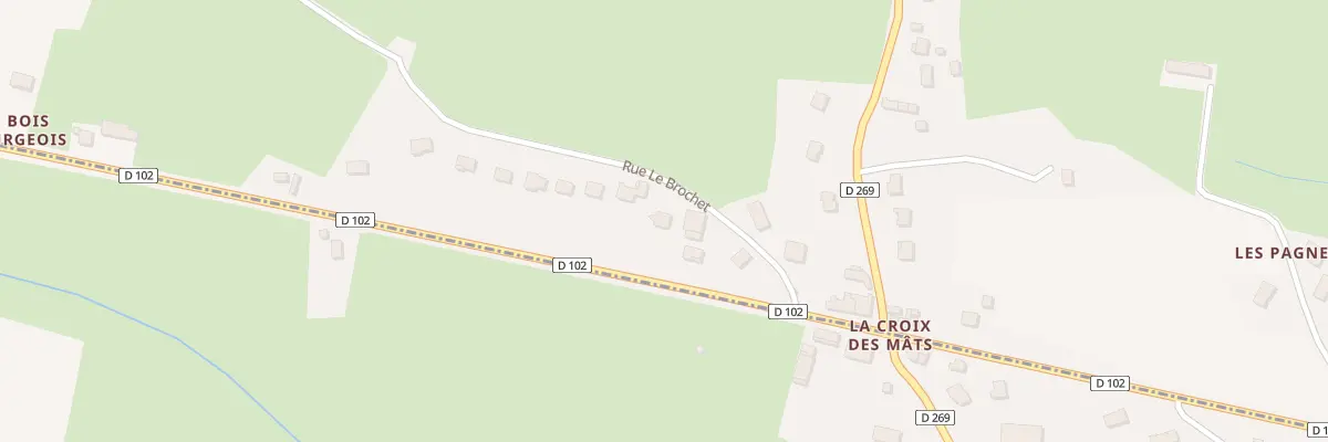 Plan du 121 Rue Rue Le Brochet aux Bizots