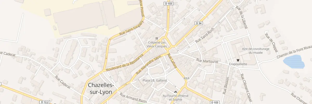 Plan du 10 Rue Alexandre Séon à Chazelles-sur-Lyon