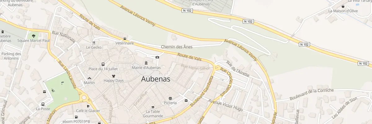 Plan du 3 Rue Henri Silhol à Aubenas