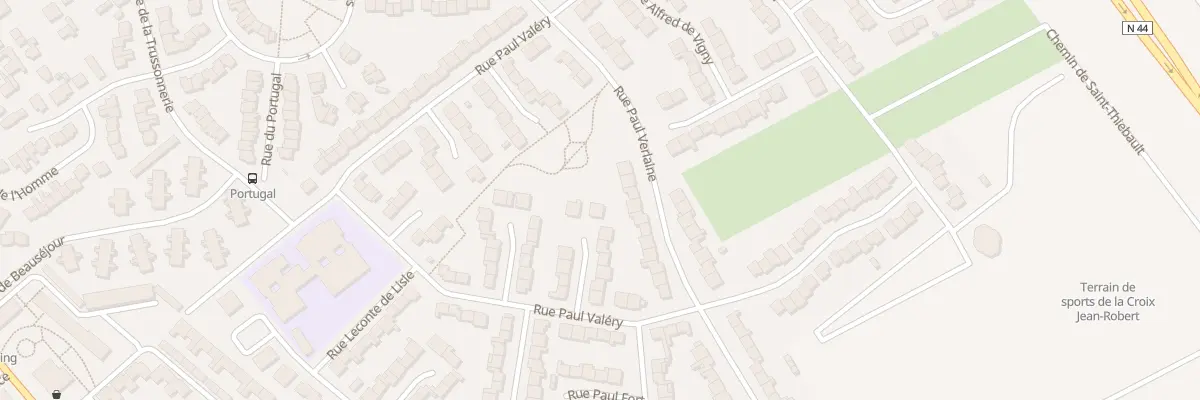 Plan du 18 Rue Paul Valéry à Châlons-en-Champagne