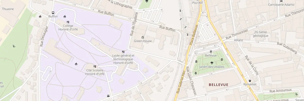 Plan du 12 Rue de la Jomayère à Saint-Étienne