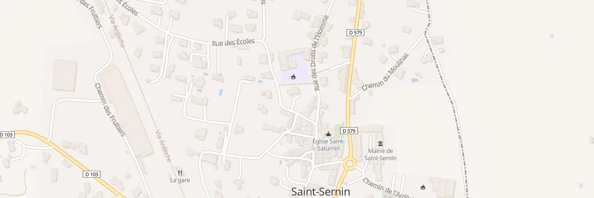 Plan du 18 Rue Rue des Ecoles à Saint-Sernin