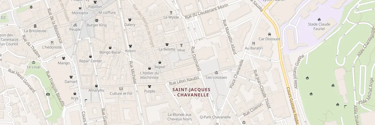 Plan du 11 Rue Louis Merley à Saint-Étienne