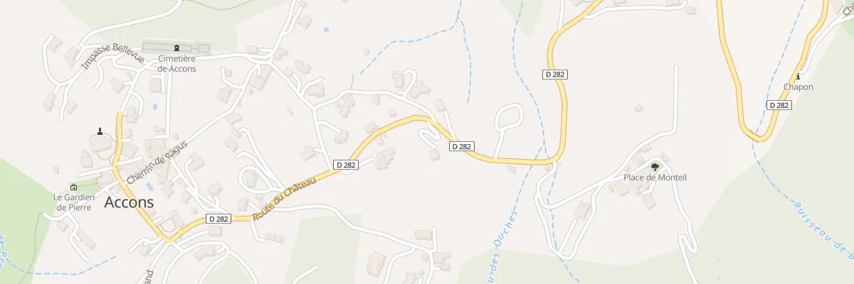 Plan du 350 Rte du Chateau à Accons