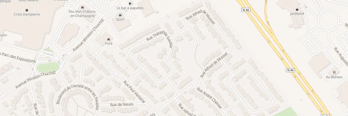 Plan du 30 Rue Théophile Gautier à Châlons-en-Champagne