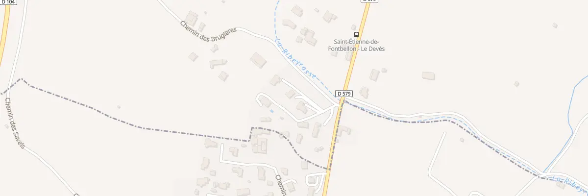 Plan du 900C Che des Brugières à Saint-Étienne-de-Fontbellon