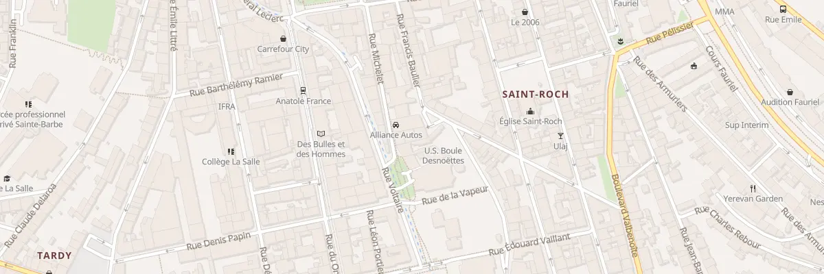 Plan du 85 Rue Michelet à Saint-Étienne