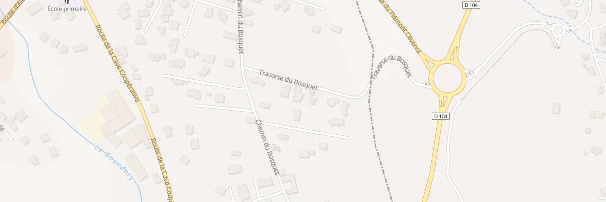 Plan du 100 Tra du Bosquet à Saint-Étienne-de-Fontbellon