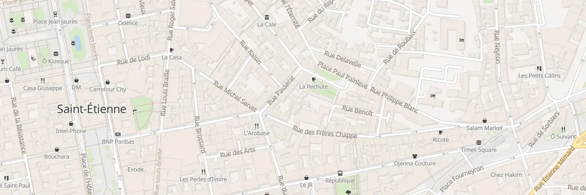 Plan du 8 Rue Passerat à Saint-Étienne
