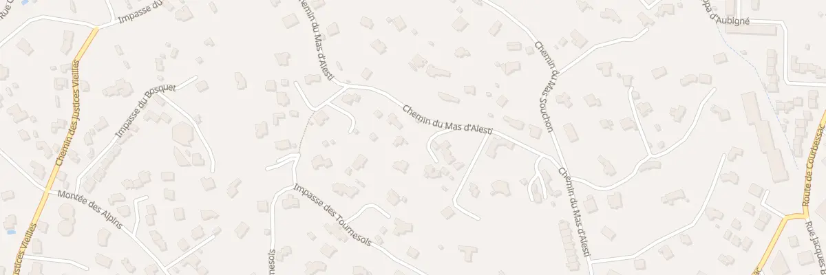 Plan du 561 Che Mas d’ Alèsti à Nîmes