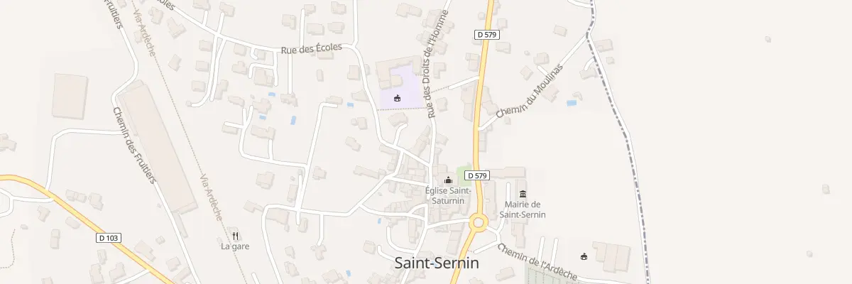 Plan du 84 Rue des Droits de l’Homme à Saint-Sernin