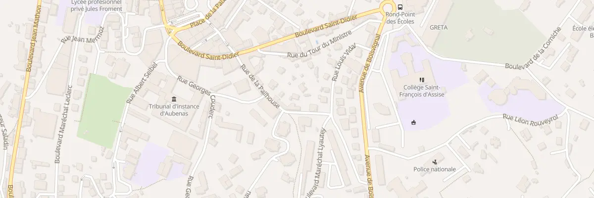 Plan du 13B Rue Pailhouse à Aubenas