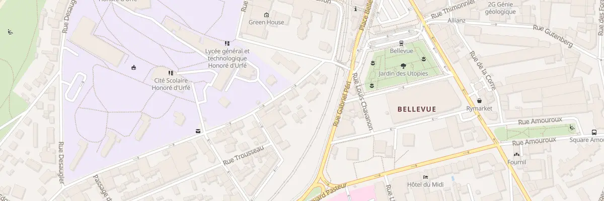 Plan du 7 Rue de la Jomayère à Saint-Étienne