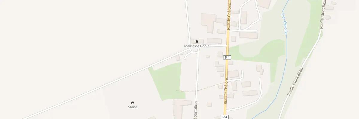 Plan du 1 Pl de la Mairie à Coole