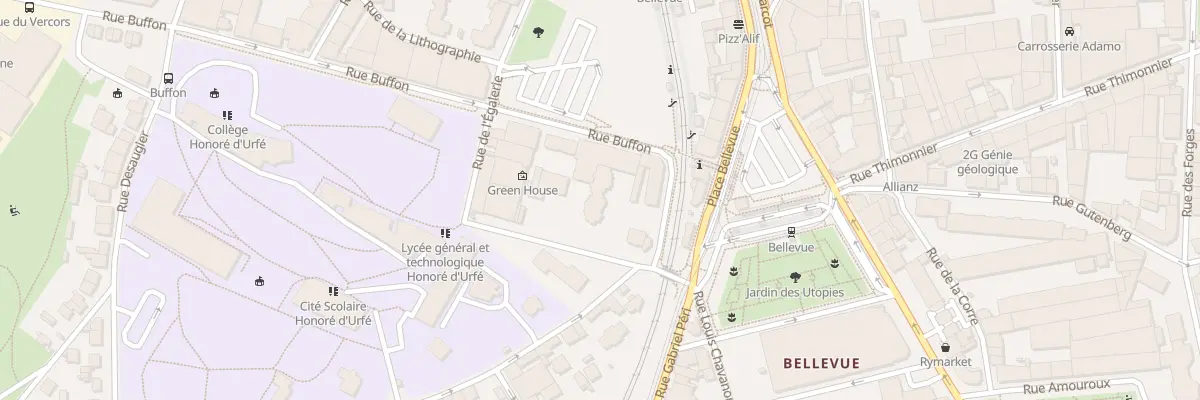 Plan du 10 Rue de la Jomayère à Saint-Étienne