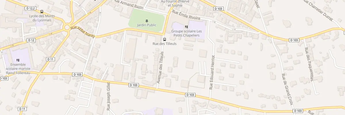 Plan du 3 Av des Tilleuls à Chazelles-sur-Lyon