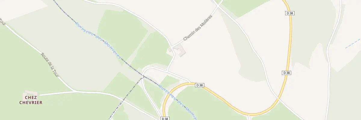 Plan du 124 Che des Molières à Affoux
