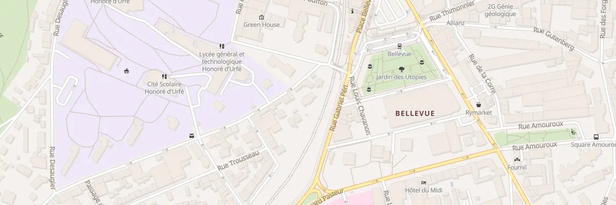 Plan du 5 Rue de la Jomayère à Saint-Étienne