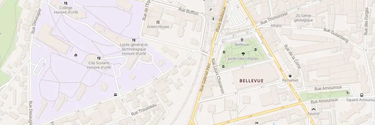 Plan du 3 Rue de la Jomayère à Saint-Étienne