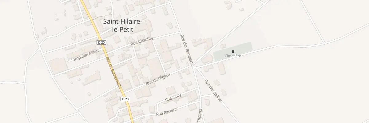 Plan du 13 Rue des Remparts à Saint-Hilaire-le-Petit