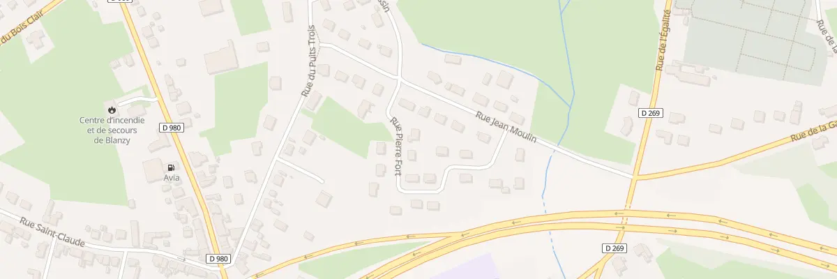Plan du 228 Rue Pierre Fort à Blanzy
