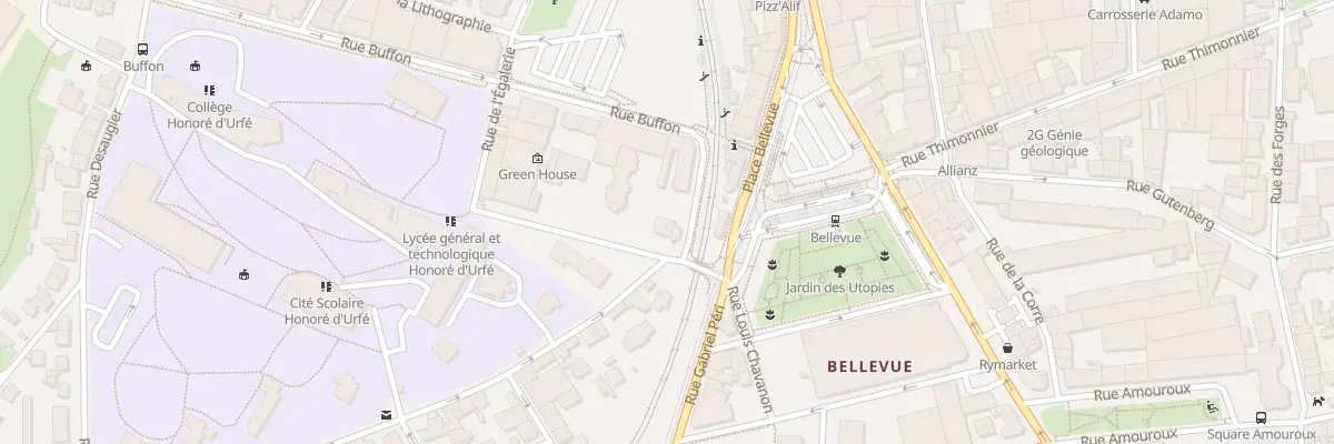 Plan du 8 Rue de la Jomayère à Saint-Étienne