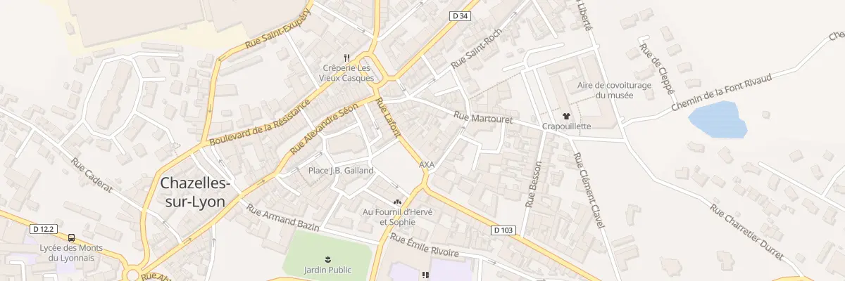 Plan du 4 Pl de la Poterne à Chazelles-sur-Lyon