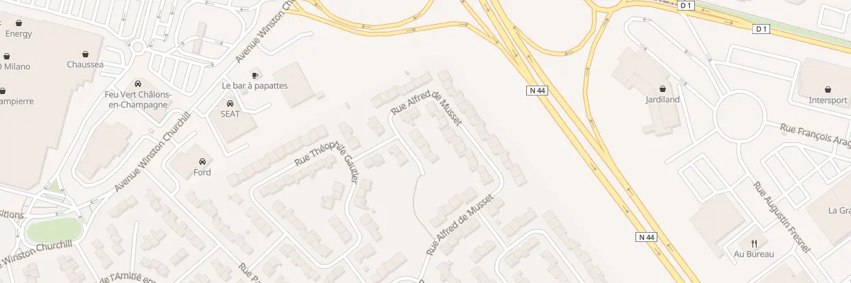 Plan du 39 Rue Alfred de Musset à Châlons-en-Champagne