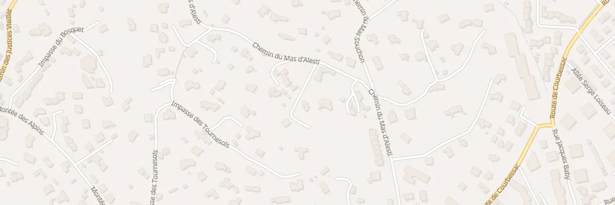 Plan du 465 Che Mas d’ Alèsti à Nîmes