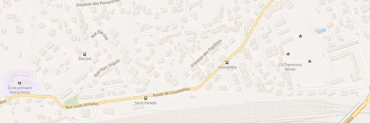 Plan du 70 Che des Cigalons à Nîmes