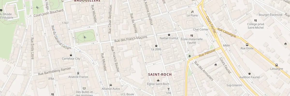 Plan du 37 Rue du Vernay à Unieux