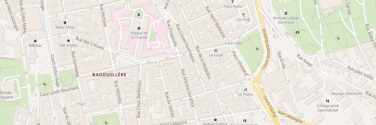 Plan du 19 Rue Antoine Durafour à Saint-Étienne
