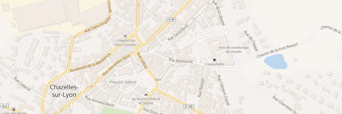 Plan du 11 Rue Martouret à Chazelles-sur-Lyon