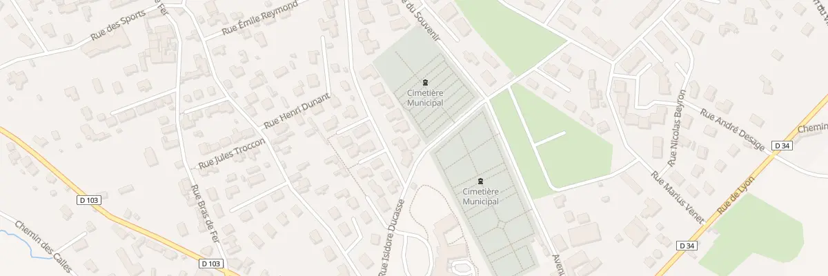 Plan du 3 Rue Isidore Ducasse à Chazelles-sur-Lyon