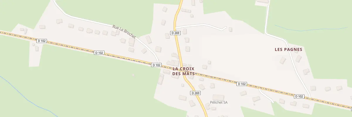 Plan du 21 Rue Rue du Grand Paquier aux Bizots