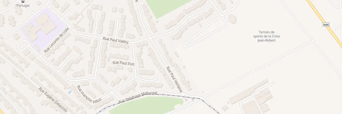Plan du 22 Av Paul Verlaine à Châlons-en-Champagne