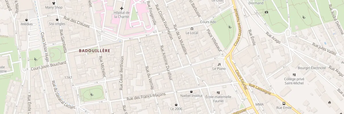 Plan du 27 Rue Antoine Durafour à Saint-Étienne