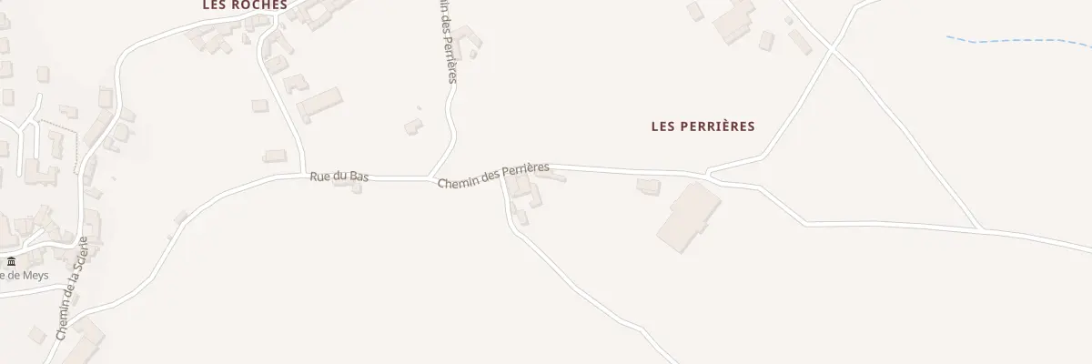 Plan du 340 Che des Perrières à Meys
