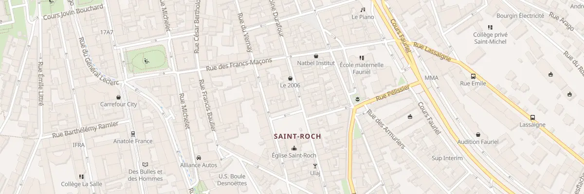Plan du 42 Rue Antoine Durafour à Saint-Étienne