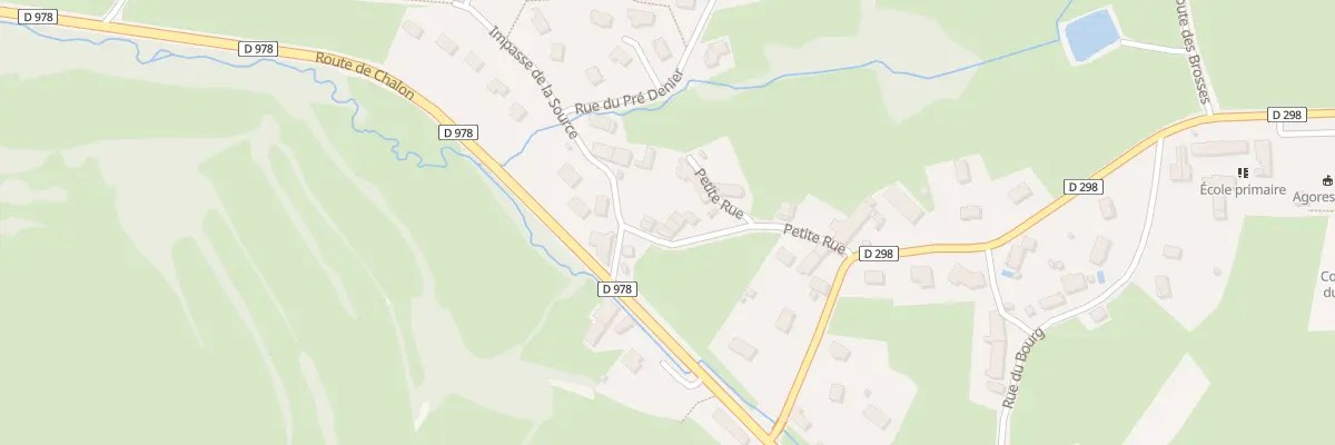 Plan du 16 Petite Rue à Auxy