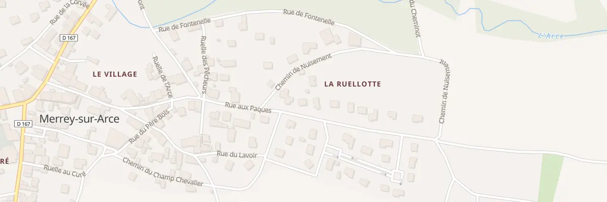 Plan du 9020 Rue aux Pâques à Merrey-sur-Arce
