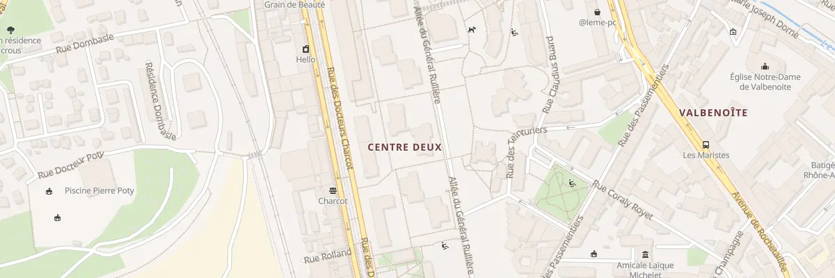 Plan du 31 Rue des Docteurs Charcot à Saint-Étienne