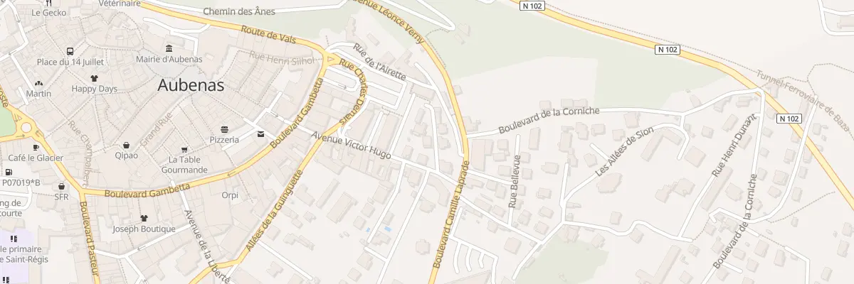 Plan du 3 Rue Vincent d’Indy à Aubenas