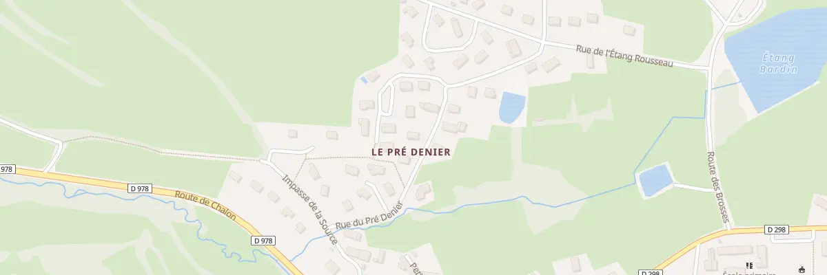 Plan du 15 Rue du Pré Denier à Auxy