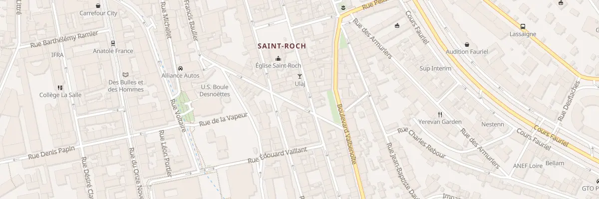 Plan du 60 Rue Antoine Durafour à Saint-Étienne