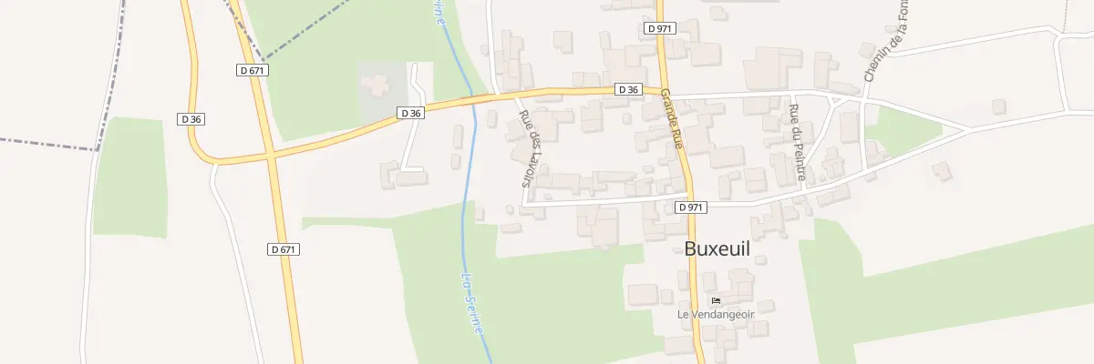 Plan du 1 Rue du Gue à Buxeuil