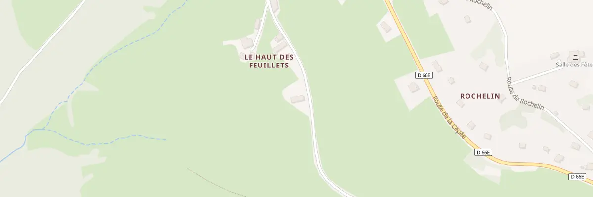 Plan du 201 Rte du Haut des Feuillets à Saint-Clément-de-Vers